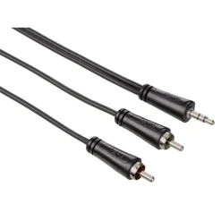 Audio-Hama Cable audio 3,5 jack - 2 cinch stereo 1,5 m 1 star