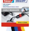 Rubans Adhésif-Tesa Cable Manager 12 mm x 20 cm blanc - noir - bleu - rouge - jaune