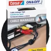 Rubans Adhésif-Tesa Cable Manager Universel 10 mm x 500 cm noir