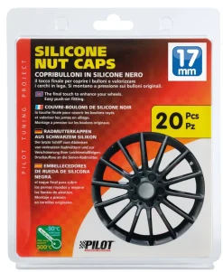 Accessoires Voiture-Euro Shop Cache Ecrous Silicone x20 17mm