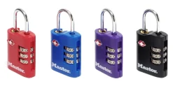 Serrures-Masterlock Cadenas 30 mm 3 mm diamètre 3 chiffres
