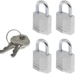 Serrures-Masterlock Cadenas 20 mm aluminium diamètre 3 mm 3 pins