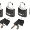 Serrures-Masterlock Cadenas 20 mm aluminium diamètre 3 mm noir