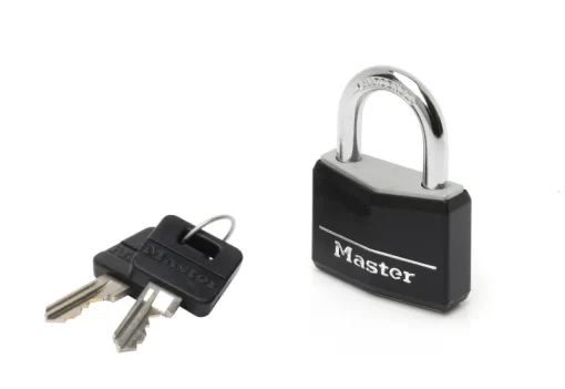 Serrures-Masterlock Cadenas 40 mm diamètre 6 mm 4 pins noir