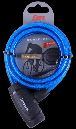 Accessoires Vélo-Euro Cycle Cadenas chaîne avec clé bleu 8 x 1800