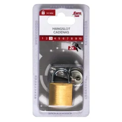Serrures-Euro Tools Cadenas lation 30 mm + 2 clés