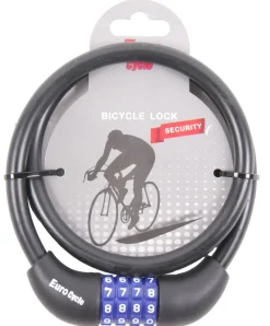 Accessoires Vélo-Euro Cycle Cadenas silicone noir 12 x 800 mm