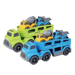 Véhicules-DDD Toys Camion de Transport Cinétique - Avec 4 Mini Véhicules - Lumière et Son