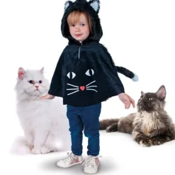 Déguisements Pour Bébés Et Jeunes Enfants-Euro Shop Cape Chat Noir