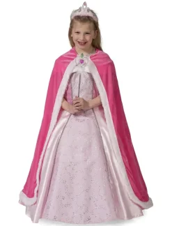 Déguisements Enfants-Euro Shop Cape Rose Reine - Taille unique