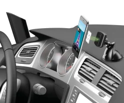Accessoires Smartphone-Cellular Line Car Holder Pilot Force Cup Blk