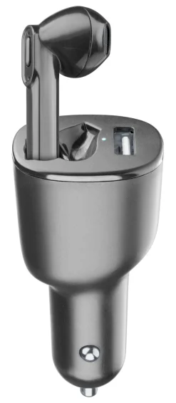 Audio-Cellular Line Car Mono Bt W/ Car Charger Bk