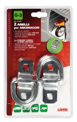 Coffres De Toit-Euro Shop Cargo D-Ring G-3 2pcs