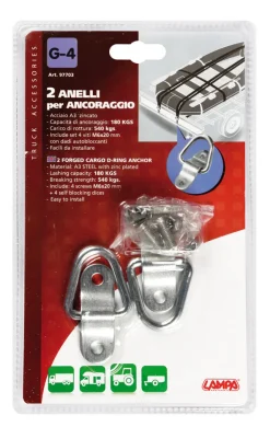 Coffres De Toit-Euro Shop Cargo D-Ring G-4 2pcs