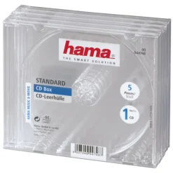 Cd-Hama Cd-box transparent 5 pièces