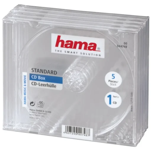 Cd-Hama Cd-box transparent 5 pièces