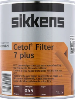 Lasure, Huile & Vernis | Teintures, Huile Et Vernis-Sikkens Cetol filtre 7 plus nr 45 1 L