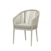 Chaises De Jardin | Meubles De Jardin-DDD Chaise de jardin Jitske avec corde tressée - Aluminium - Beige