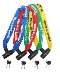 Accessoires Vélo-Masterlock Chaîne vélo acier avec serrure