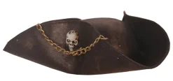 Chapeaux Et Perruques-Partyline Chapeau De Pirate Silver Skul