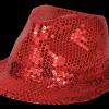 Chapeaux Et Perruques | Accessoires De Fête-Partyline Chapeau funk sequin rouge