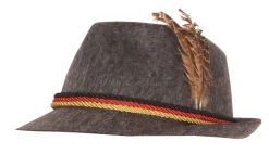 Chapeaux Et Perruques-Partyline Chapeau Tyrolien gris En Feutre