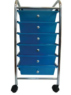 Chariots De Rangement | Établis Et Systèmes De Rangement-DDD Chariot avec 6 tiroirs 33 x 39 x 65 cm
