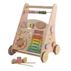 Trotteurs | Trotteurs-DDD Toys Chariot de marche en bois rose pastel