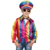 Déguisements Enfants-Euro Shop Chemise Disco Arc-en-ciel Garçon - Taille 116