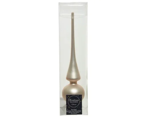 Décoration De Sapin-Euro Shop Cimier Mat 26 cm Perle