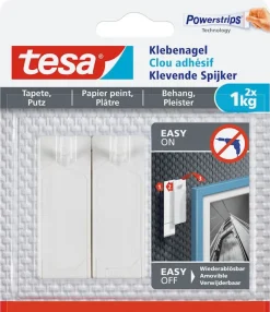 Rubans Adhésif-Tesa Clou adhésif papier peint et plâtre (2 pcs) 1 kg