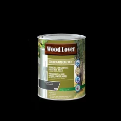 Lasure, Huile & Vernis | Teintures, Huile Et Vernis-Wood Lover Color garden 2 en 1 gris carbone 2,5 L