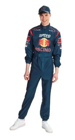 Déguisements Adultes-Partyline Combinaison de course Car Racer - Bleu - Taille 48