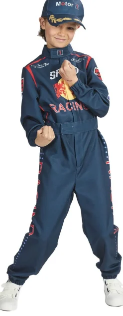 Déguisements Enfants-Partyline Combinaison de course Car Racer - Bleu - Taille 164