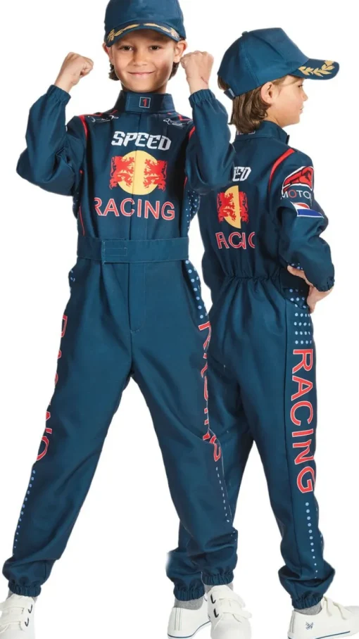 Déguisements Enfants-Partyline Combinaison de course Car Racer - Bleu - Taille 164