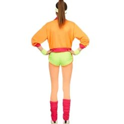 Déguisements Adultes-Partyline Combinaison Femme Fluo - Orange/jaune - Taille 38