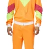 Déguisements Adultes-Partyline Combinaison Homme Fluo - Orange/jaune - Taille 54