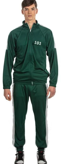 Déguisements Adultes-Partyline Combinaison Joueur Squid Game - Vert - Taille 50