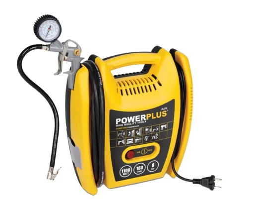 Compresseurs Et Accessoires-Powerplus Compresseur 1100 W + accu
