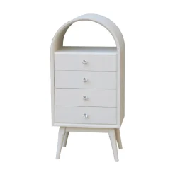 Tabourets Et Poufs-DDD Console Texas blanc