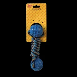 Jouets-Euro Pet Corde + 2 balles 6x24 cm