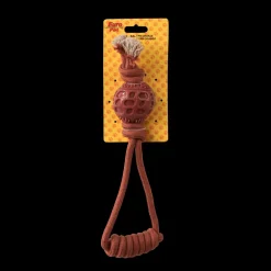 Jouets-Euro Pet Corde + balle orange 5x34 cm
