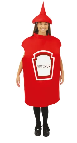 Déguisements Adultes-Euro Shop Costume adulte ketchup - mousse - taille unique