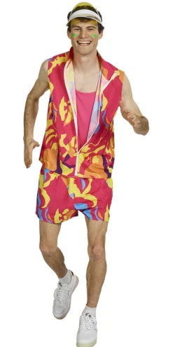 Déguisements Adultes-Partyline Costume fluo Beach Boy - Maat 52
