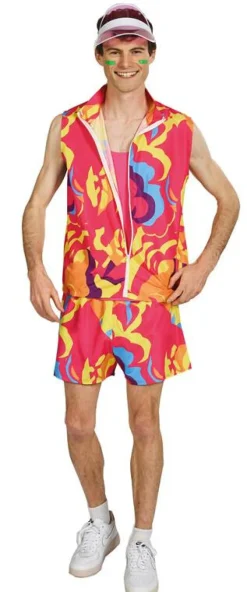 Déguisements Adultes-Partyline Costume fluo Beach Boy - Maat 52