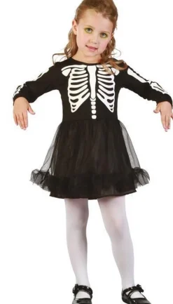 Déguisements Enfants | Déguisements-Euro Shop Costume squelette robe - 1-2 ans
