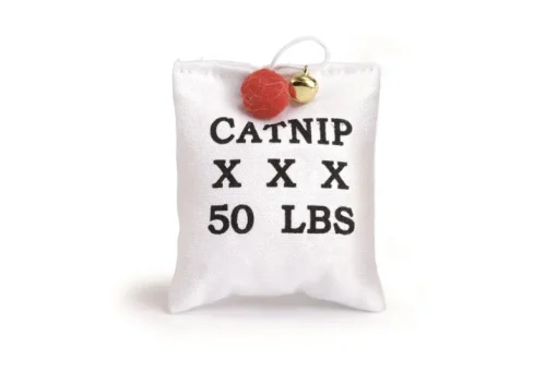 Jouets-Beeztees Coussinet de lin love catnip 10 cm