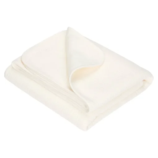 Linge De Lit-Little Dutch Couverture d’été pour berceau 70x100cm Pure Soft White