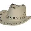 Chapeaux Et Perruques-Partyline Cow-boy en daim - Blanc