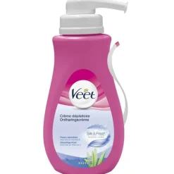 Cires Et Crème Dépilatoire-Veet Crème dépilatoire Silk&Fresh peaux sensibles 400 ml